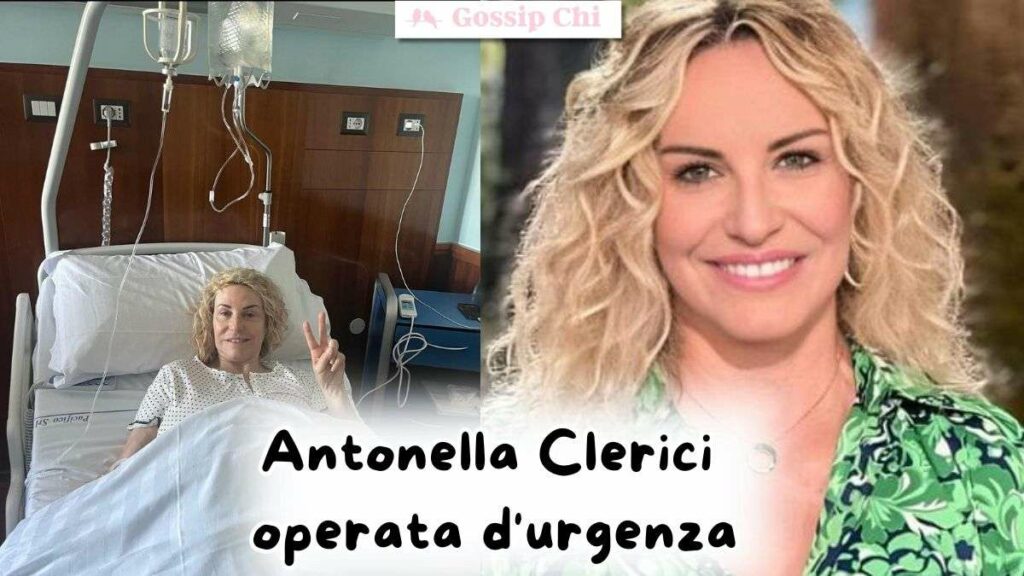 Antonella Clerici operata d'urgenza