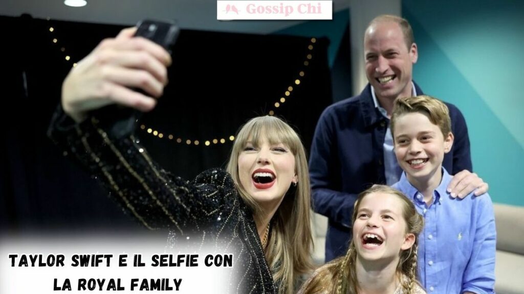 Il selfie di Taylor Swift con il Principe William, George e Charlotte