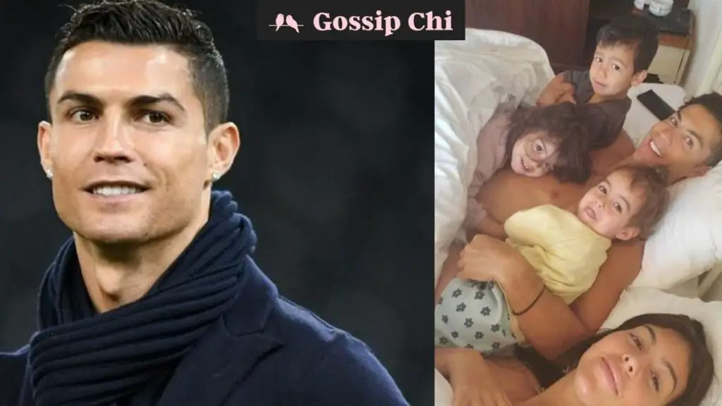 CR7 e la sua famiglia sul letto Hogo Bed