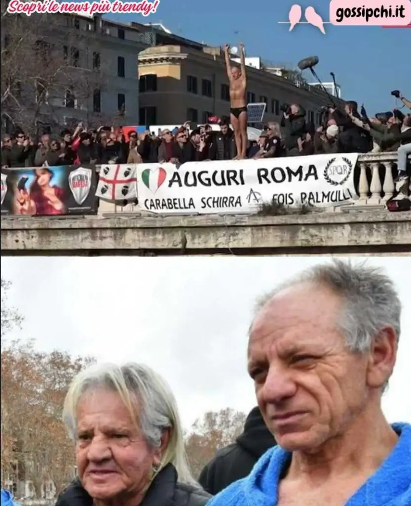 Marco Fois tuffo nel Tevere il nuovo Mister Ok dopo Maurizio Palmulli 